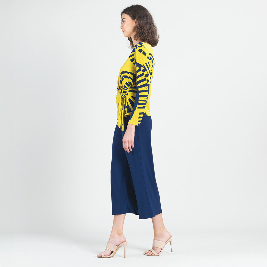 Clara Sunwoo Great Value - Side Tie Waist Top  - Track Line - Final Sale