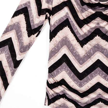 Clara Sunwoo Discount - Cowl Neck Side Ruched Top - Chevron - Final Sale!