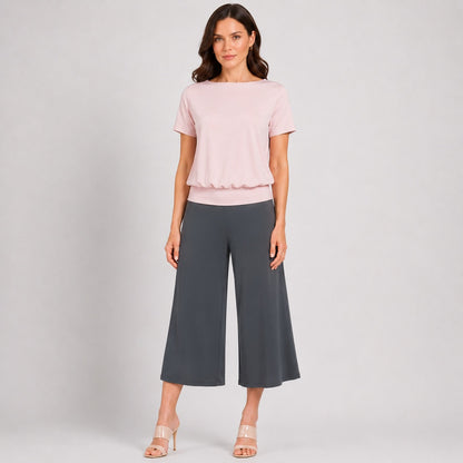Clara Sunwoo Popular - Modal Cotton - V-Back Cut-Out Top - Mauve - Final Sale