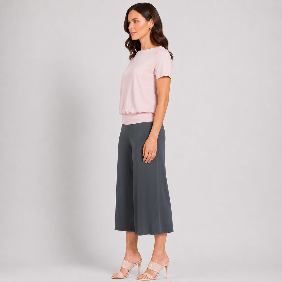 Clara Sunwoo Popular - Modal Cotton - V-Back Cut-Out Top - Mauve - Final Sale