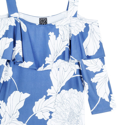Clara Sunwoo Signature - Butter Knit - Open Shoulder Ruffle Top - Mum Sketch - Final Sale