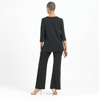 Clara Sunwoo Best Price - Pearl Cuff Asymmetrical Hi-Low Tunic - Black - Final Sale