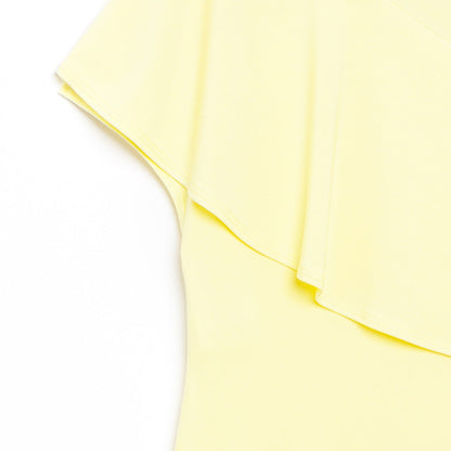 Clara Sunwoo Sale - Ruffle Overlay Top - Yellow - Final Sale!