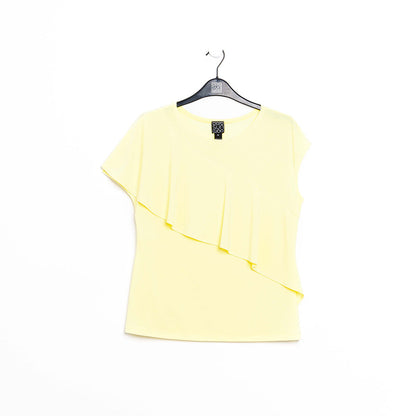 Clara Sunwoo Sale - Ruffle Overlay Top - Yellow - Final Sale!