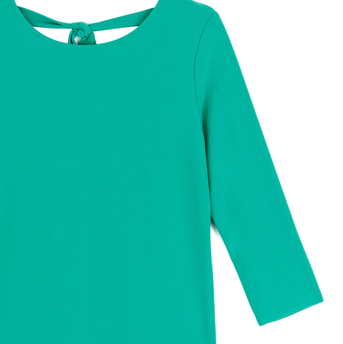 Clara Sunwoo Great Value - Reversible Back Tie Top - Emerald - Final Sale