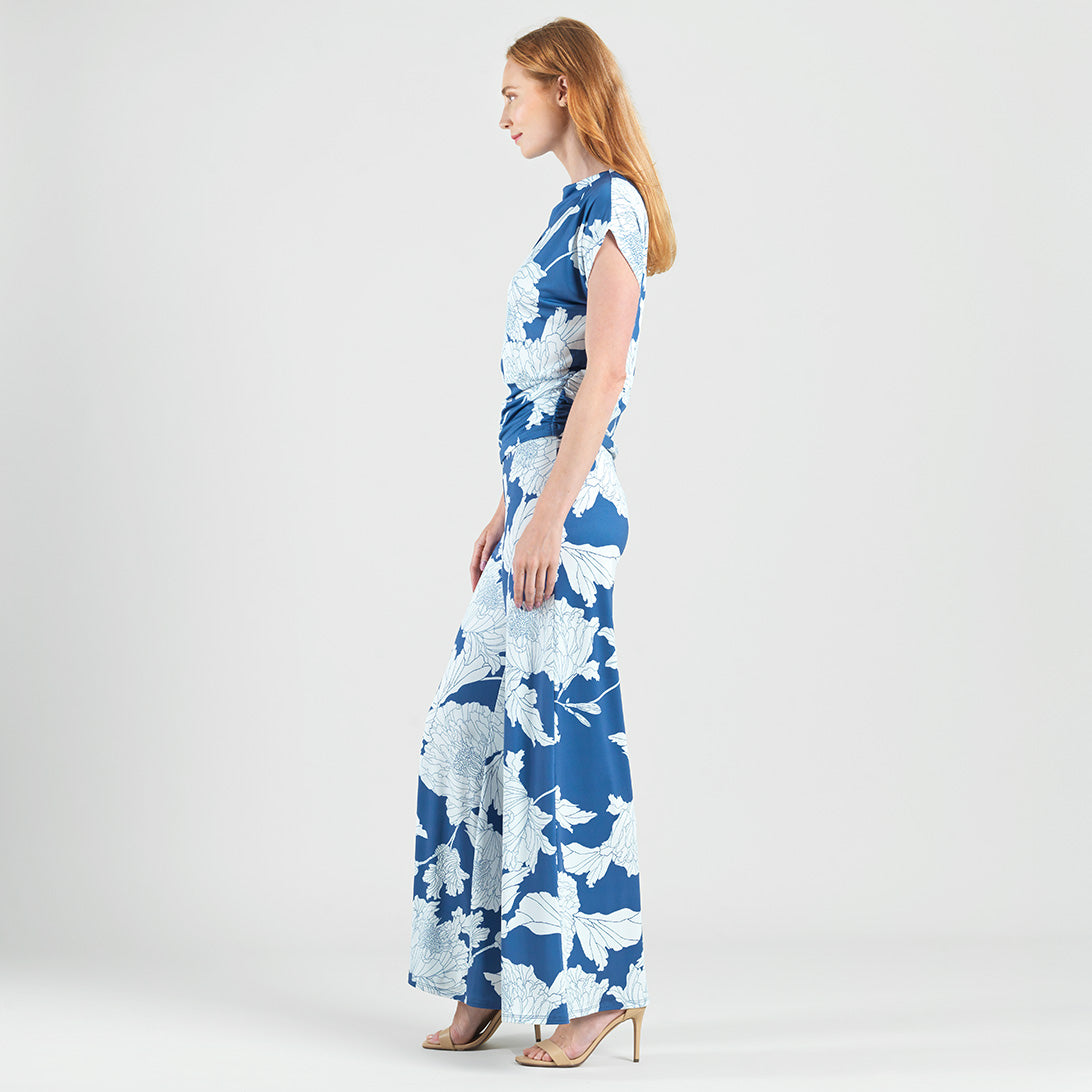 Clara Sunwoo Everyday - Butter Knit - Side Ruched Boat Neck Top - Mum Sketch - Final Sale