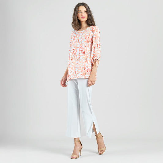 Clara Sunwoo Latest - Pull-Tie Cuff Tunic - Damask Motif - Final Sale