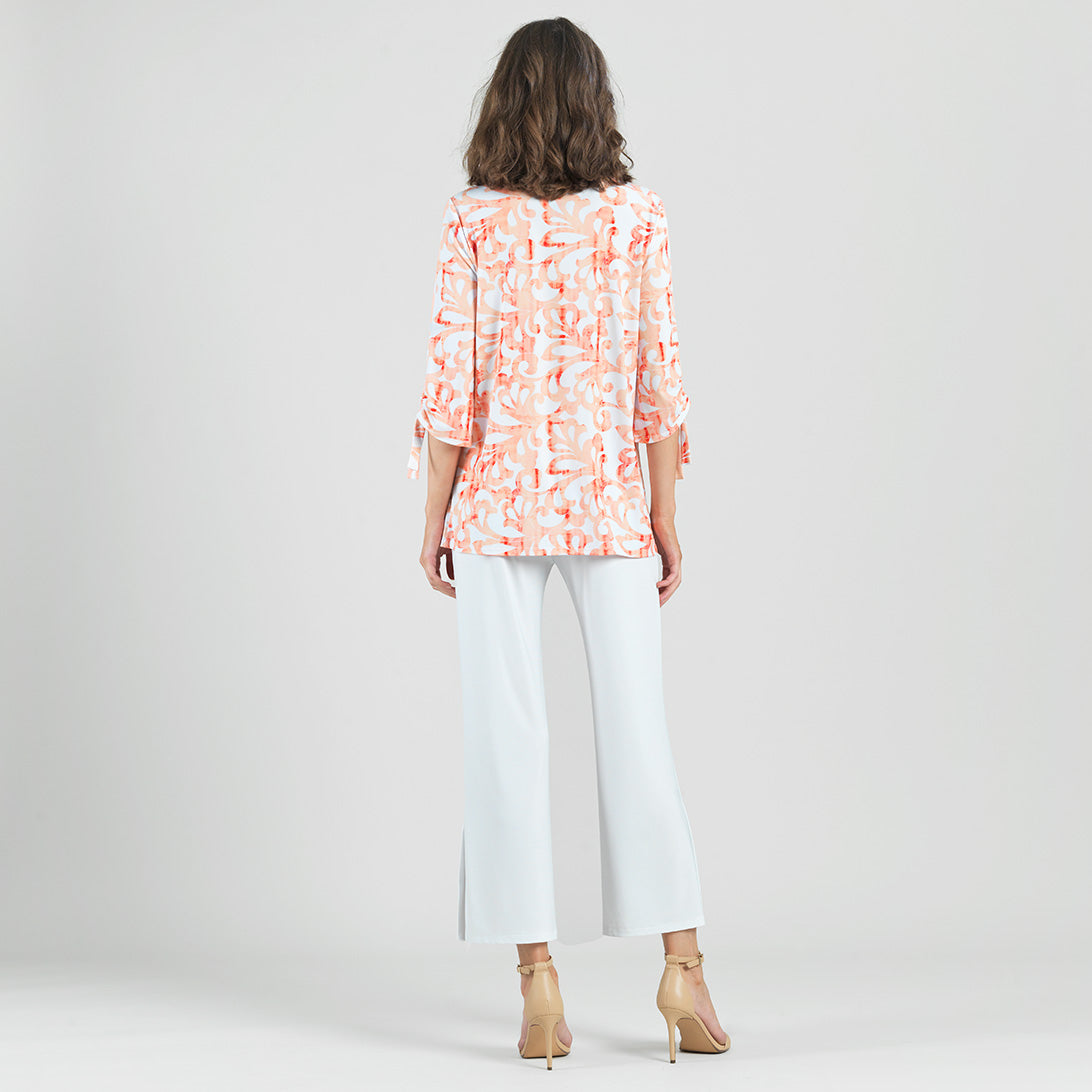 Clara Sunwoo Latest - Pull-Tie Cuff Tunic - Damask Motif - Final Sale