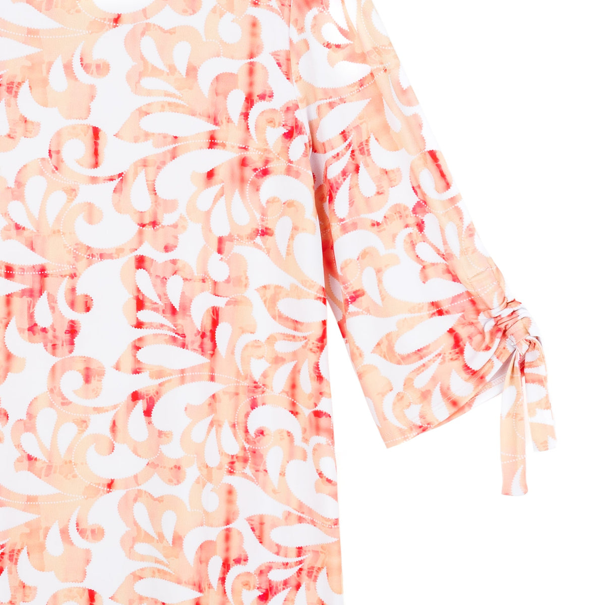 Clara Sunwoo Latest - Pull-Tie Cuff Tunic - Damask Motif - Final Sale