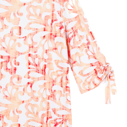 Clara Sunwoo Latest - Pull-Tie Cuff Tunic - Damask Motif - Final Sale