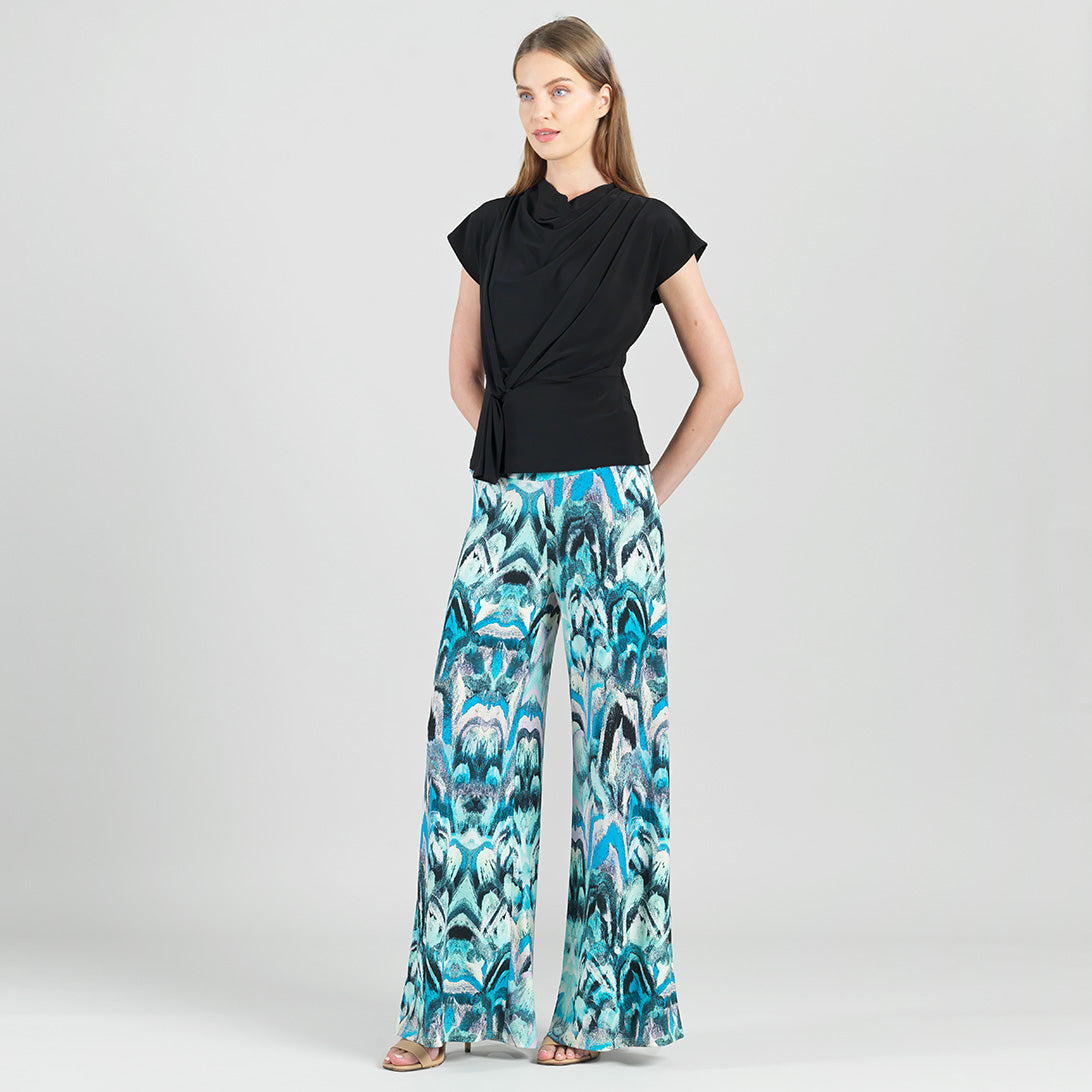 Clara Sunwoo Latest - Drape Neck Loop Front Top - Black - Final Sale