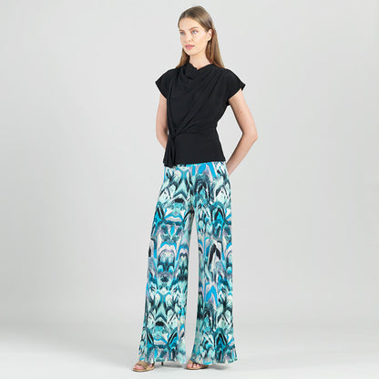 Clara Sunwoo Latest - Drape Neck Loop Front Top - Black - Final Sale