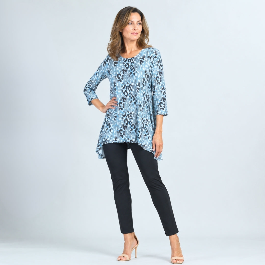 Clara Sunwoo Top Pick - Soft Pleat Knit - Back Tie Tunic - Leopard - Final Sale!