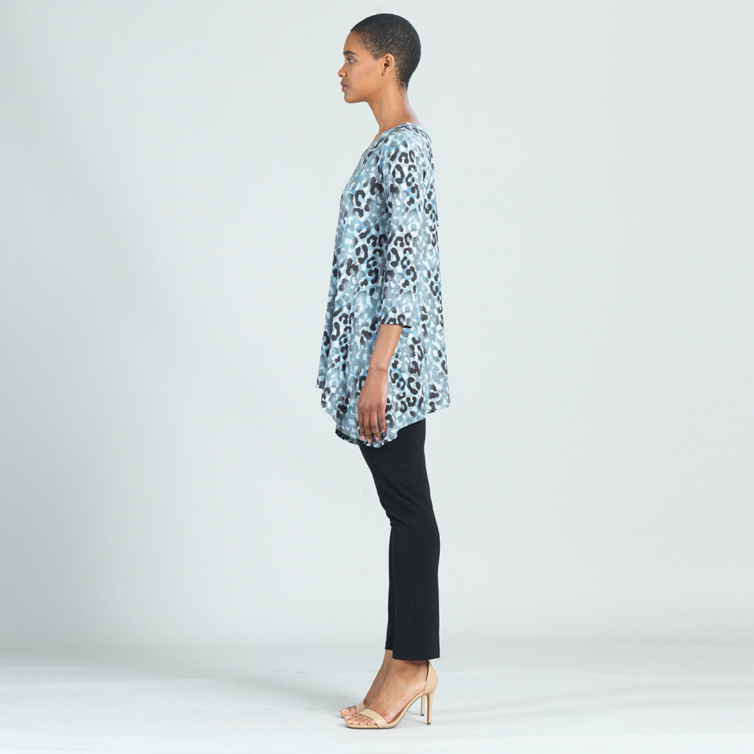 Clara Sunwoo Top Pick - Soft Pleat Knit - Back Tie Tunic - Leopard - Final Sale!