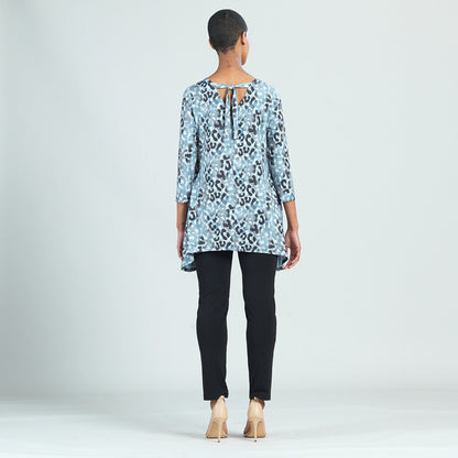 Clara Sunwoo Top Pick - Soft Pleat Knit - Back Tie Tunic - Leopard - Final Sale!