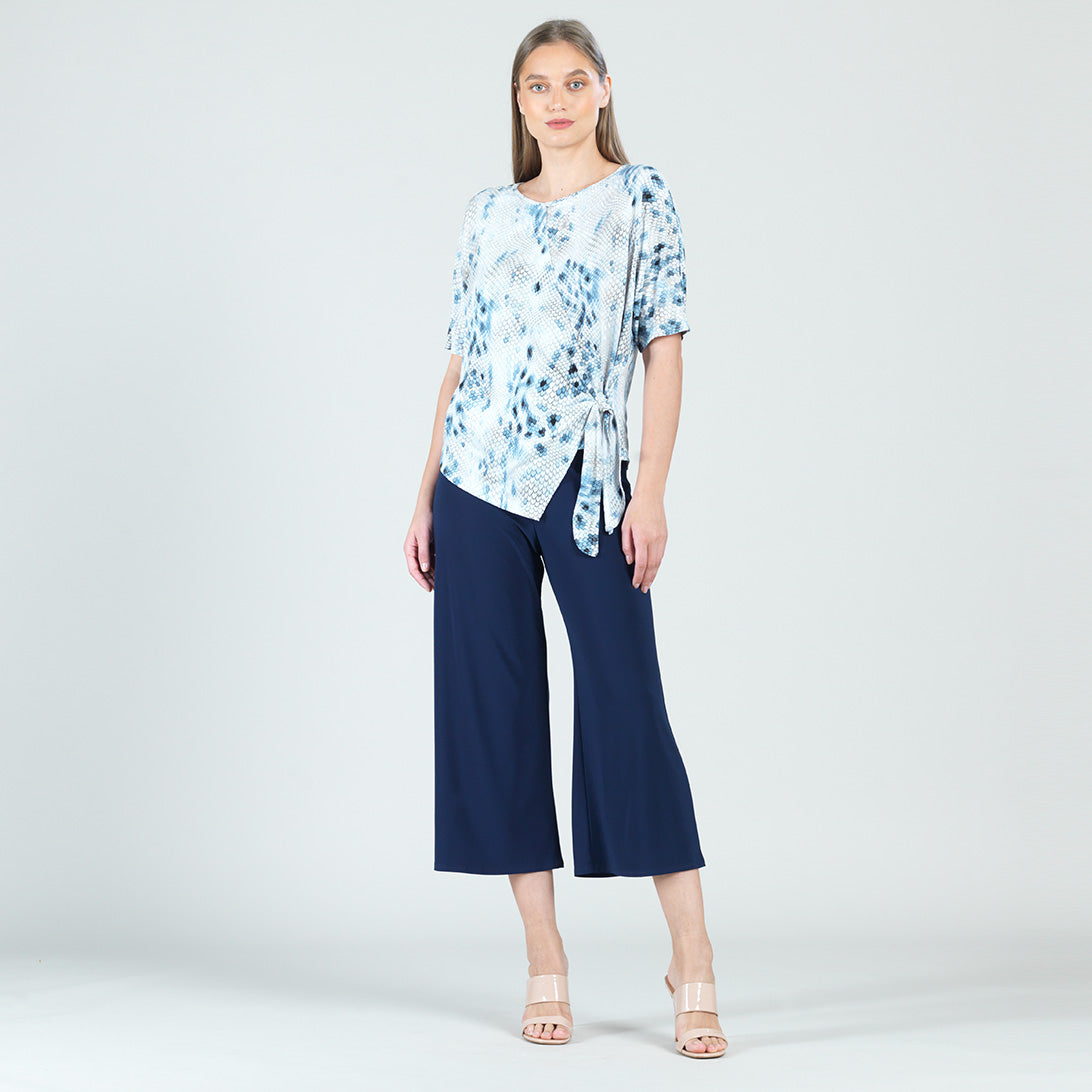 Clara Sunwoo Value - Textured Side Tie Wrap Top - Python - Final Sale!