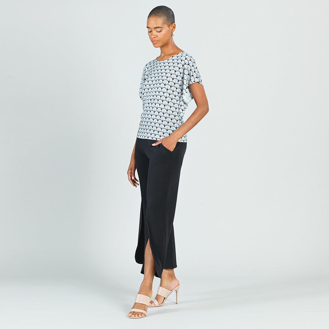 Clara Sunwoo Deals - Butter Knit - Flutter Sleeve Top - Fan Motif - Final Sale!