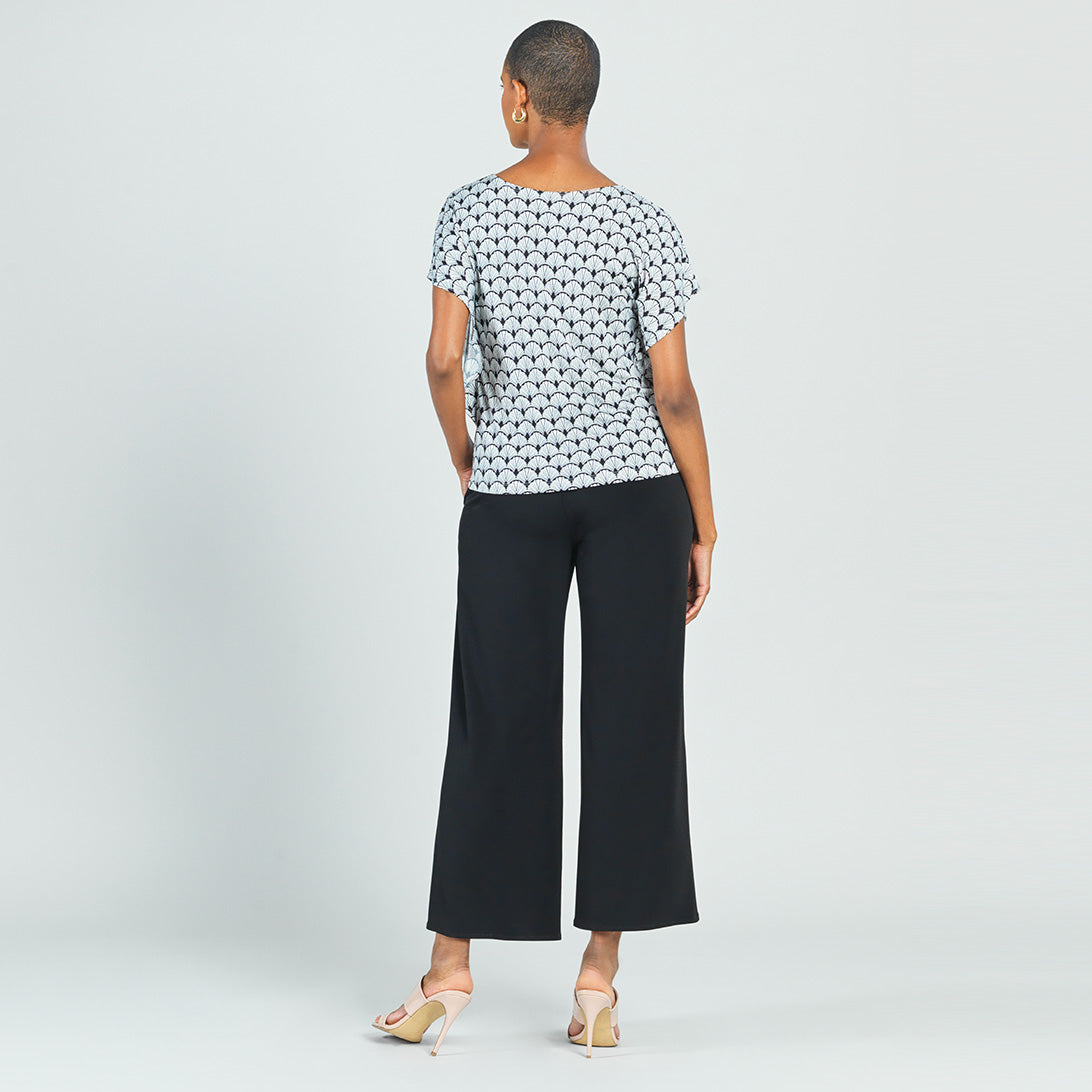Clara Sunwoo Deals - Butter Knit - Flutter Sleeve Top - Fan Motif - Final Sale!