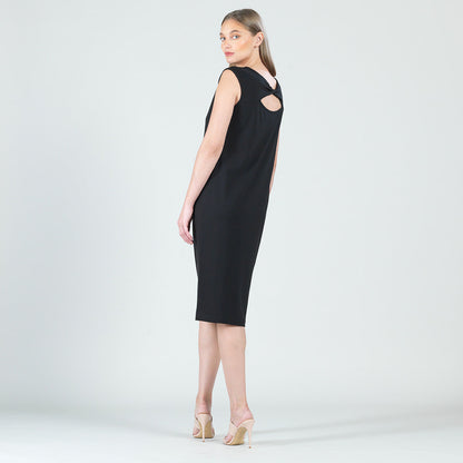 Clara Sunwoo Hot Sale - Modal Cotton - Reversible Cut Out Midi Dress - Black - Final Sale!