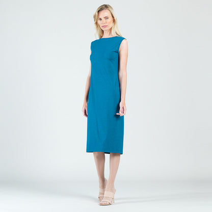 Clara Sunwoo Sale - Modal Cotton - Reversible Cut Out Midi Dress - Teal - Final Sale!