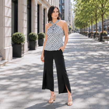 Clara Sunwoo Latest - Butter Knit - Grecian Halter Top - Fan Scatter - Final Sale!