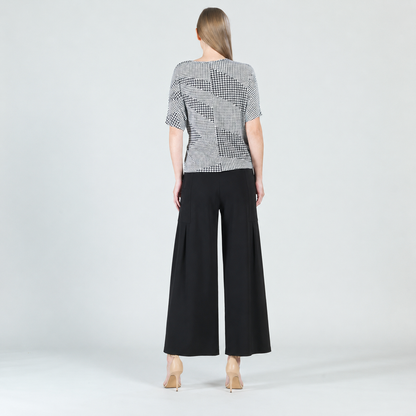 Clara Sunwoo Smart Buy - Side Tie Wrap Top - Houndstooth Grid - Final Sale