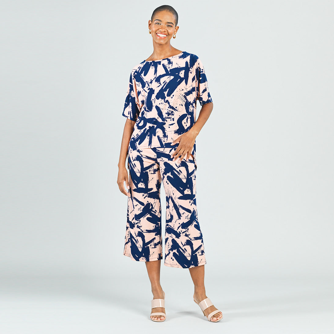 Clara Sunwoo Recommended - Loose Cut Hi-Low Top - Splash Stroke - Final Sale!