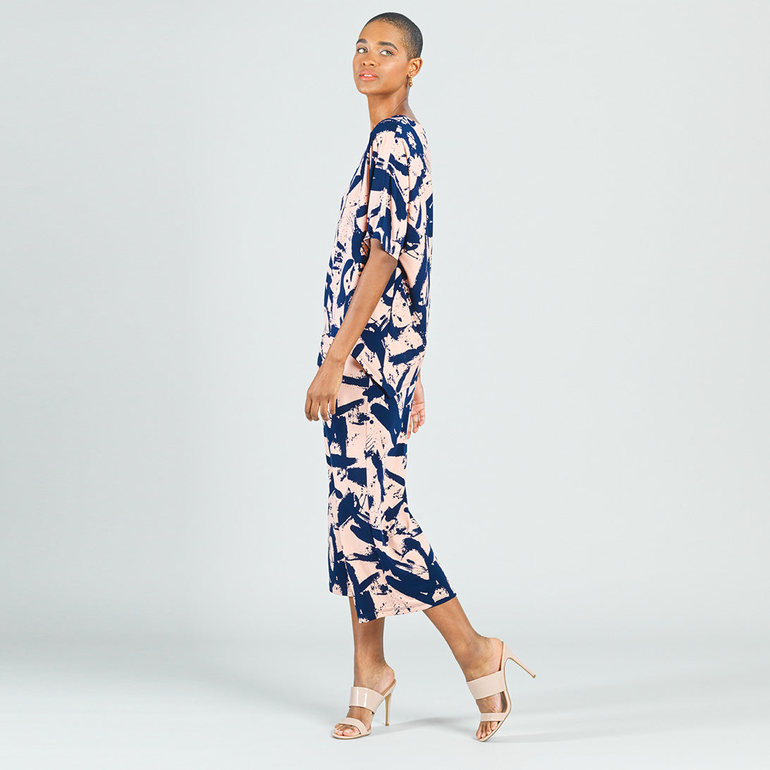 Clara Sunwoo Recommended - Loose Cut Hi-Low Top - Splash Stroke - Final Sale!