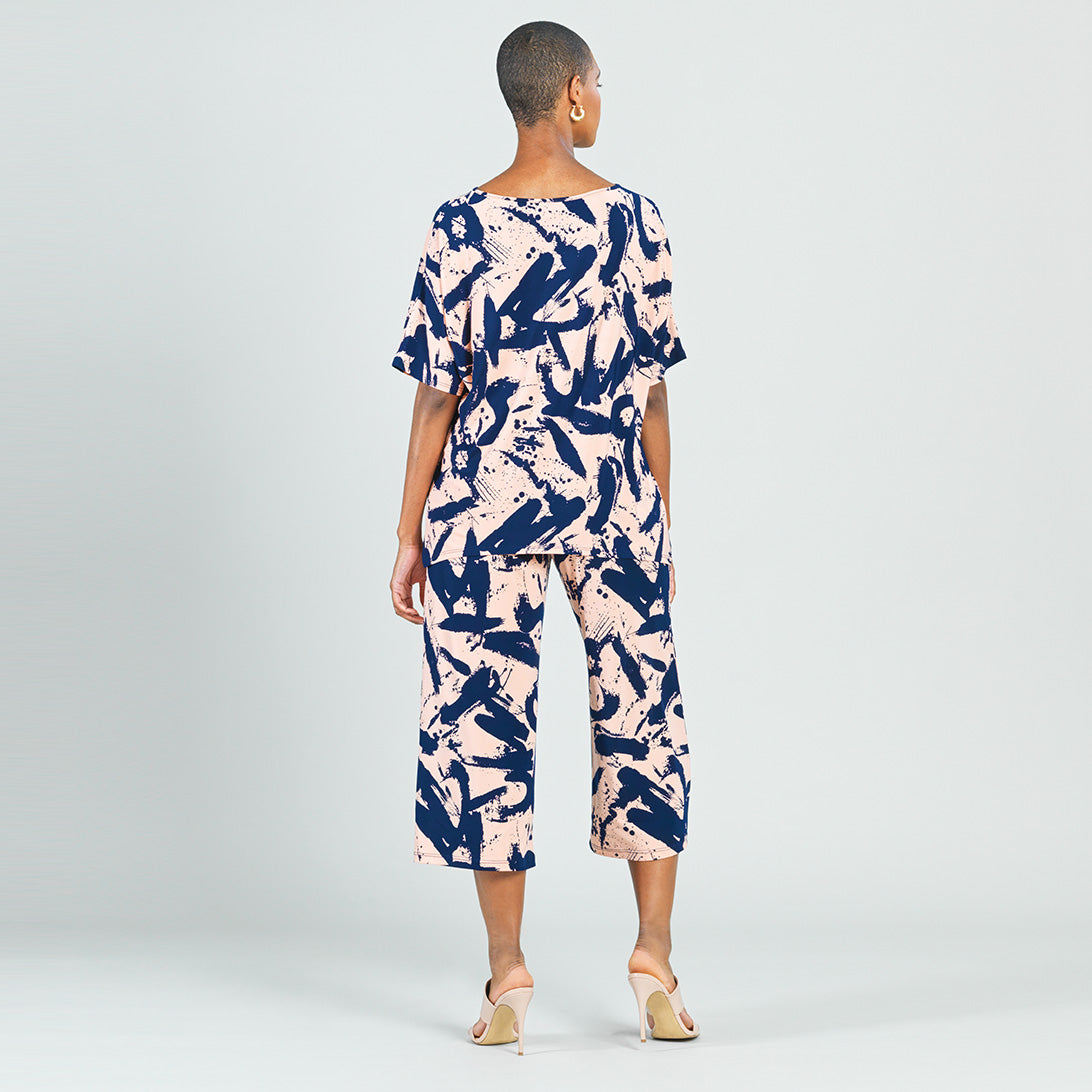 Clara Sunwoo Recommended - Loose Cut Hi-Low Top - Splash Stroke - Final Sale!
