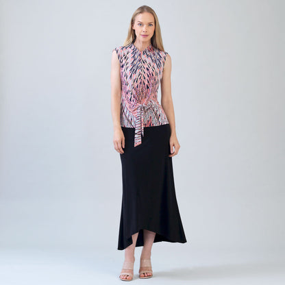 Clara Sunwoo Featured - Sleeveless Center Front Tie Top - Boho Weave - Final Sale!