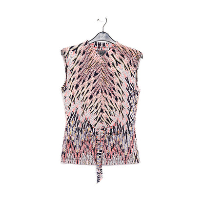 Clara Sunwoo Featured - Sleeveless Center Front Tie Top - Boho Weave - Final Sale!