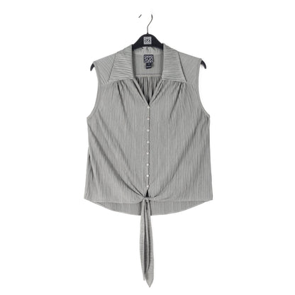 Clara Sunwoo Customer Favorite - Soft Pleat Knit - Sleeveless Button Down Tie Hem Top - Olive - Final Sale!