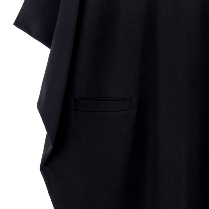 Clara Sunwoo Special Offer - Rayon-Ponte Knit - Architectural Pocket Tunic - Black - Final Sale!