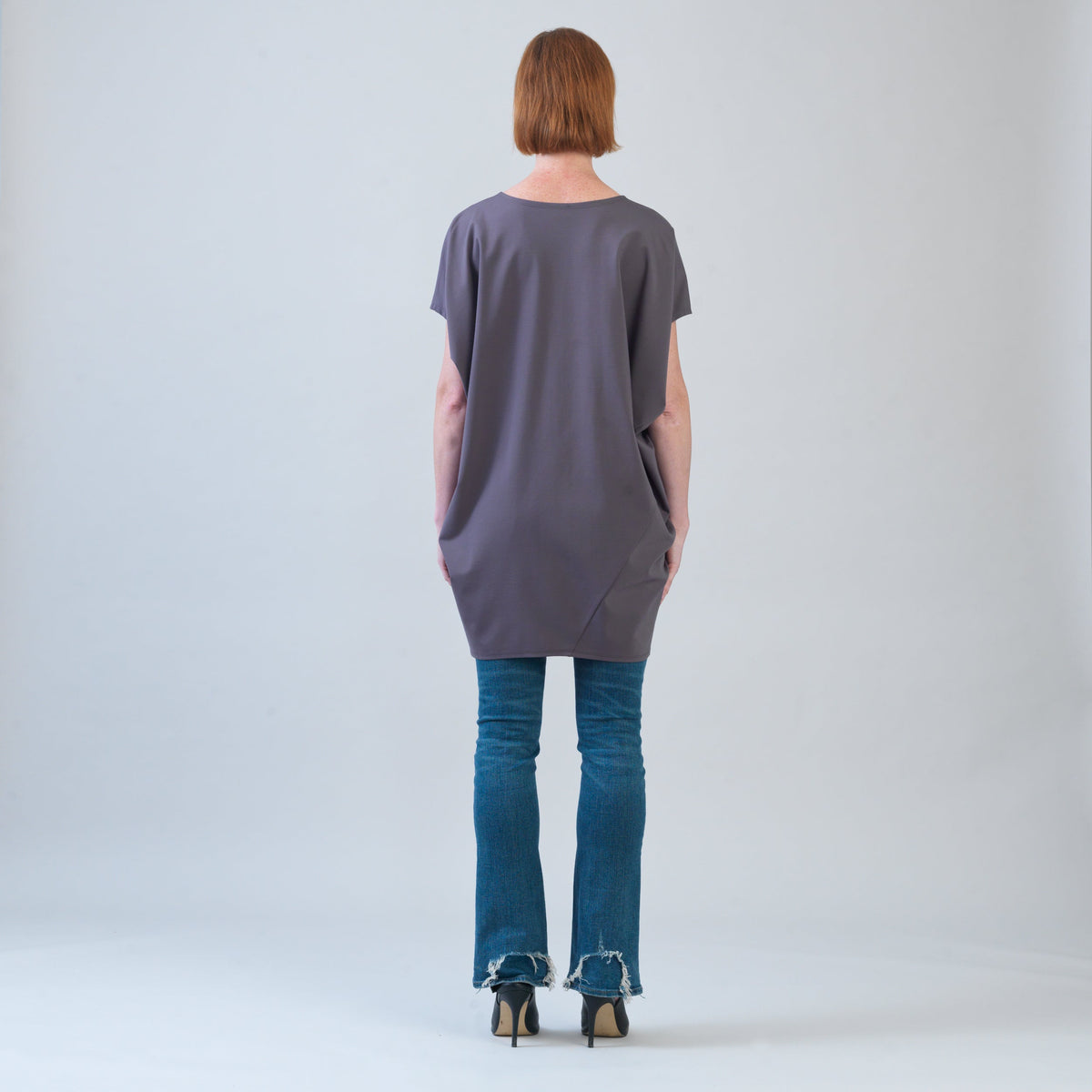 Clara Sunwoo Deals - Rayon-Ponte Knit - Architectural Pocket Tunic - Mocha - Final Sale!