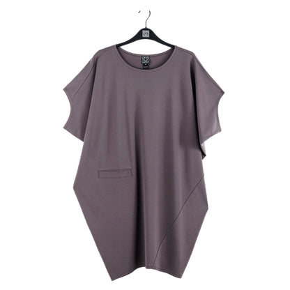 Clara Sunwoo Deals - Rayon-Ponte Knit - Architectural Pocket Tunic - Mocha - Final Sale!