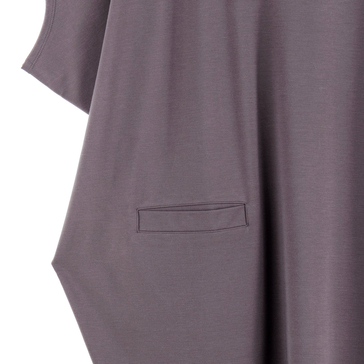 Clara Sunwoo Deals - Rayon-Ponte Knit - Architectural Pocket Tunic - Mocha - Final Sale!