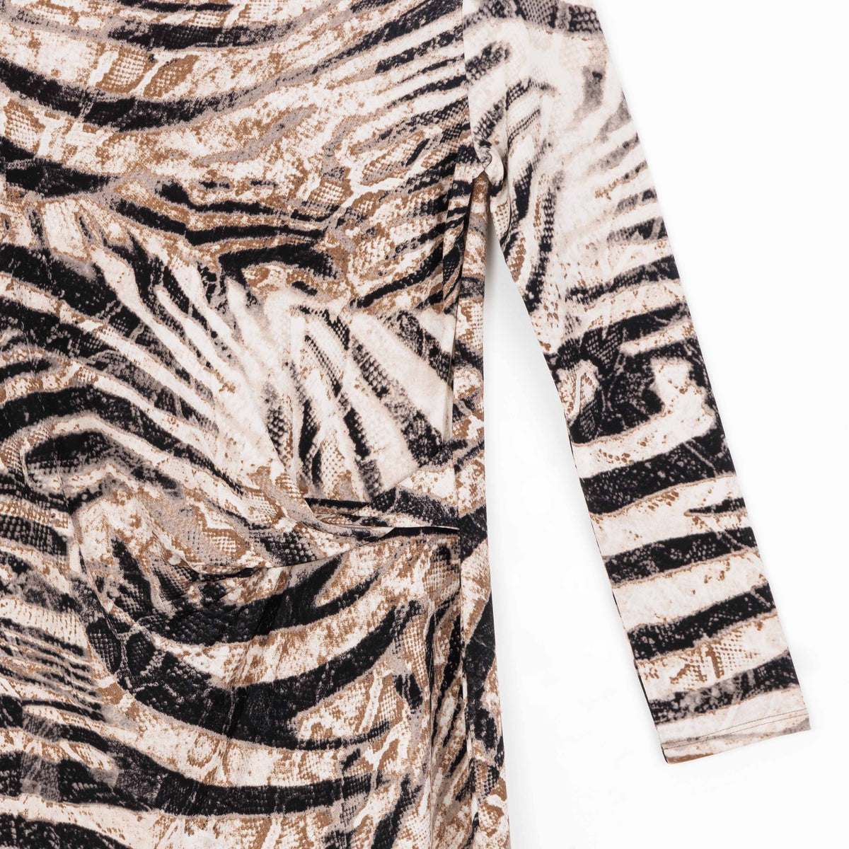 Clara Sunwoo Trusted - Side Twist Tunic - Striped Zebra - Final Sale!