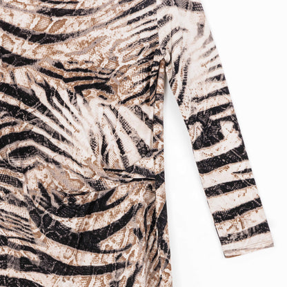 Clara Sunwoo Trusted - Side Twist Tunic - Striped Zebra - Final Sale!