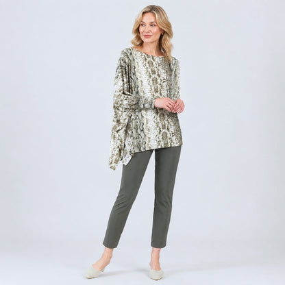 Clara Sunwoo Best Seller - Poncho Sleeve Tunic - Python - Final Sale!