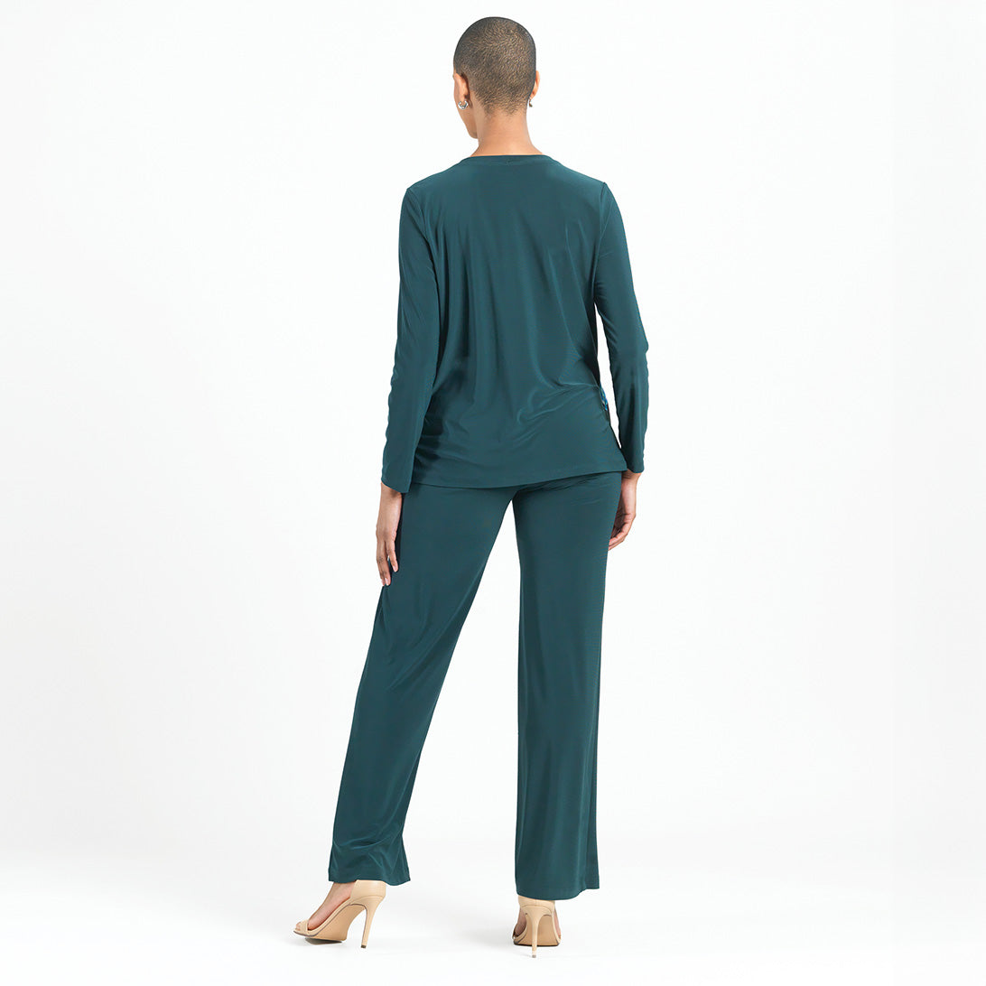 Clara Sunwoo Smart Buy - Blouson Overlay Side Tie Detail Top - Petal Sketch - Final Sale!