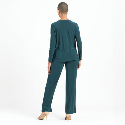 Clara Sunwoo Smart Buy - Blouson Overlay Side Tie Detail Top - Petal Sketch - Final Sale!