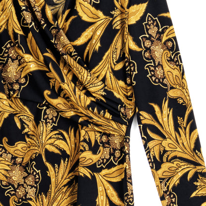 Clara Sunwoo Essential - V-Neck Draped Pleat Top - Baroque Paisley - Final Sale!