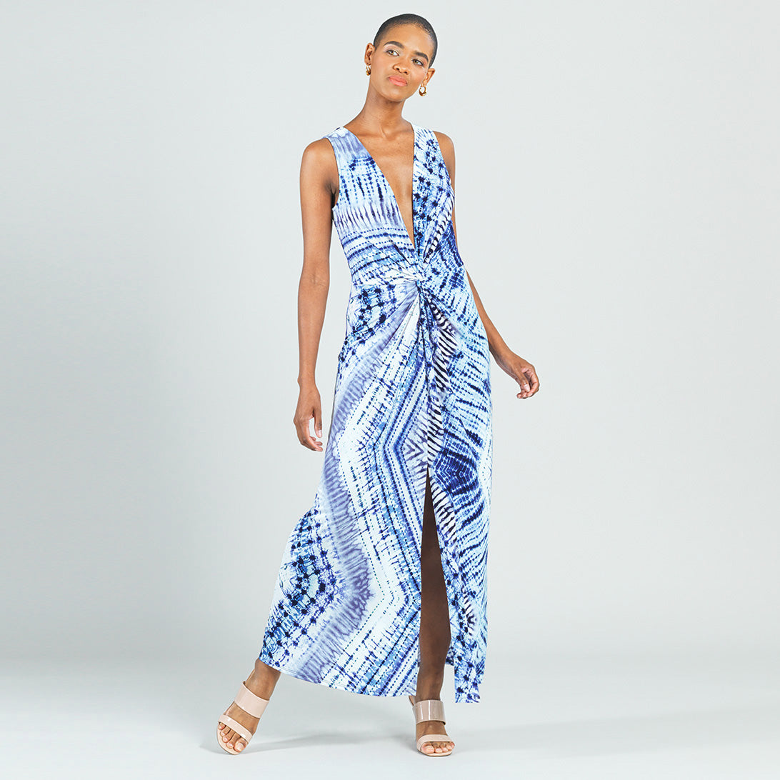 Clara Sunwoo Top Pick - Center Slit Maxi Dress - Acid Wash - Final Sale!