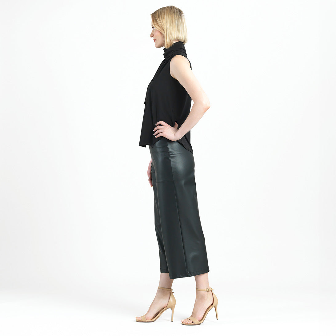Clara Sunwoo Best Seller - Mock Neck-Tie Detail Top - Black - Final Sale
