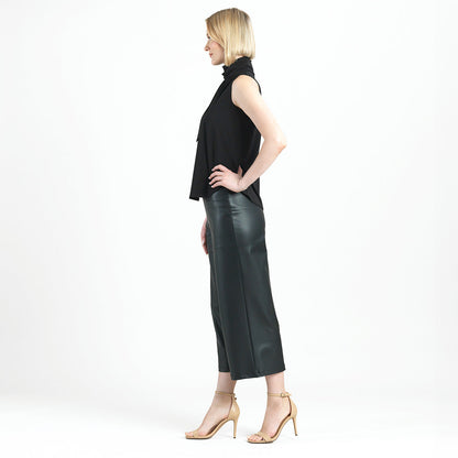 Clara Sunwoo Best Seller - Mock Neck-Tie Detail Top - Black - Final Sale