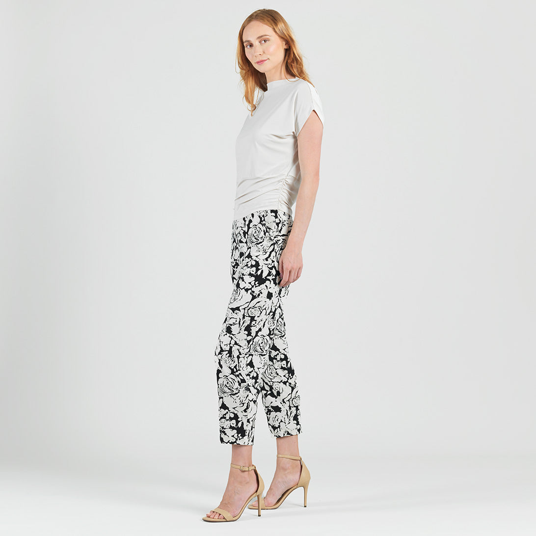 Clara Sunwoo Exclusive - Side Ruched Boat Neck Top - Bone - Final Sale
