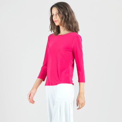 Clara Sunwoo Signature - Reversible Back Tie Top - Hot Pink - Final Sale