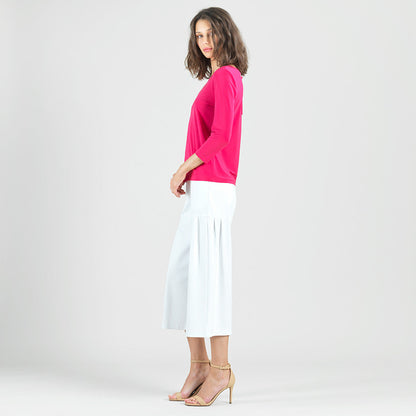 Clara Sunwoo Signature - Reversible Back Tie Top - Hot Pink - Final Sale