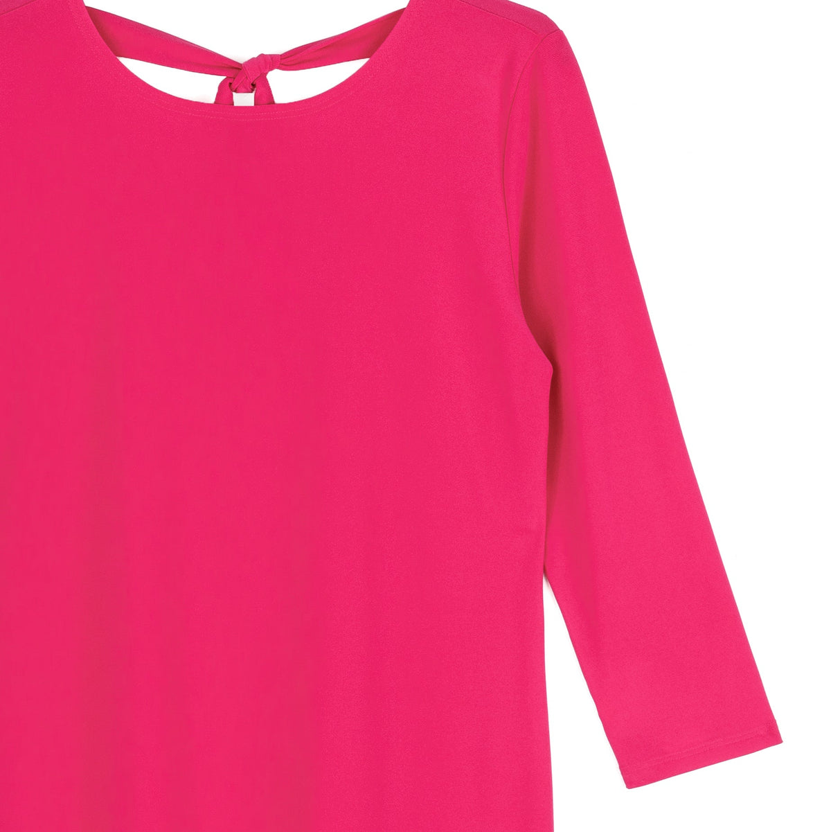 Clara Sunwoo Signature - Reversible Back Tie Top - Hot Pink - Final Sale