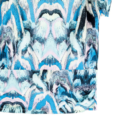 Clara Sunwoo Trending - Side Ruched Boat Neck Top - Abstract Prism - Final Sale!